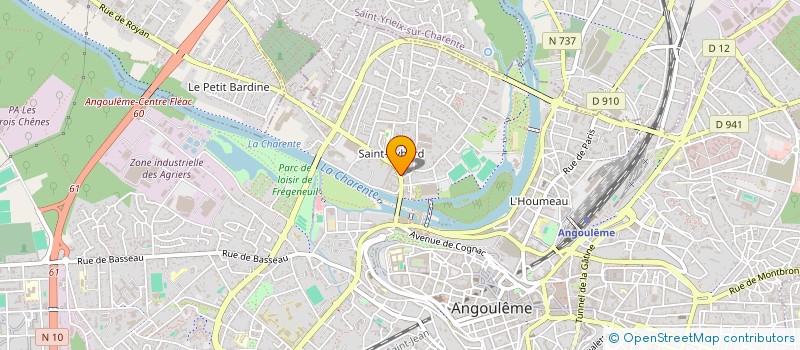 localisation de l'entreprise PROMOTION POITOU BASKET à ANGOULEME