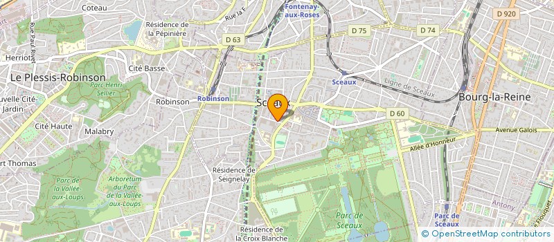 localisation de l'entreprise PROMOTION RECHERC INNOVATION TECHNOLOGIQ à SCEAUX
