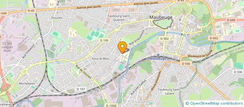 localisation de l'entreprise PROMOTION SALONS INDUSTRIELS DE MAUBEUGE  MAUBEUGE