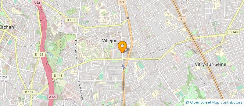 localisation de l'entreprise PROMOTION SOCIALE TRAVAIL ET INSERTION à VILLEJUIF
