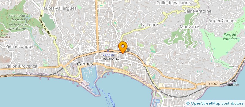 localisation de l'entreprise PROMOTION TEXTILE à CANNES