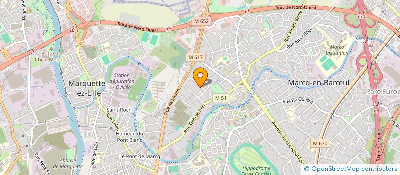 localisation de l'entreprise PROMOTION VOIX ET CHOEURS à MARCQ-EN-BARŒUL