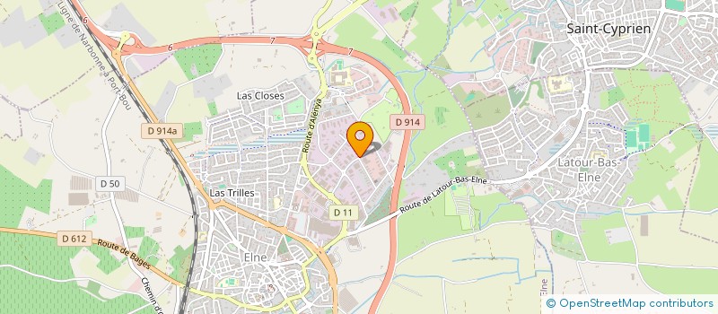 localisation de l'entreprise PROMOTIONS CERDANES  ELNE