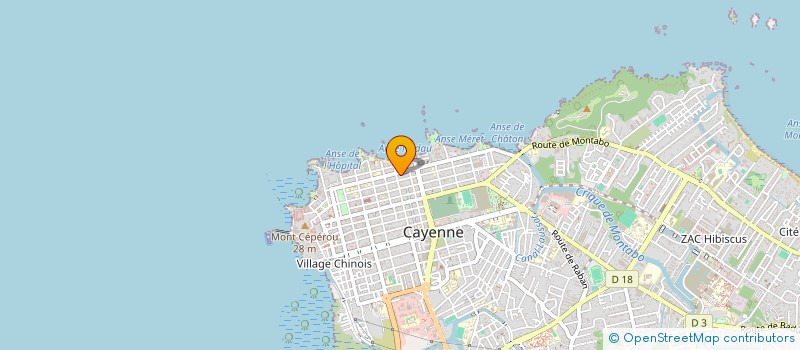 localisation de l'entreprise PROMOTIONS ET TECHNIQUES  CAYENNE