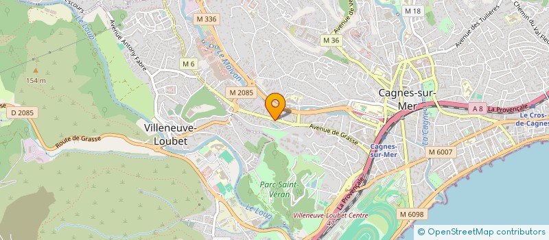 localisation de l'entreprise PROMOTOR à CAGNES-SUR-MER