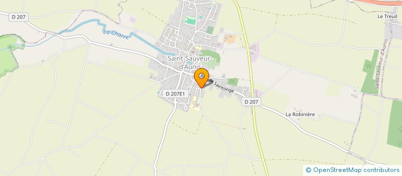 localisation de l'entreprise PROMOUVOIR ENSEMBLE POUR SAINT SAUVEUR D'AUNIS  SAINT-SAUVEUR-D'AUNIS