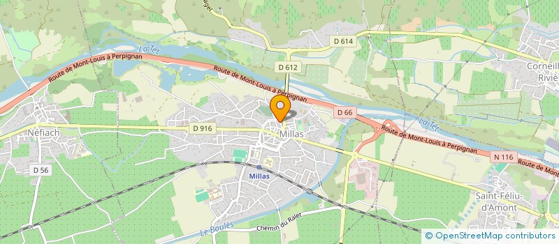 localisation de l'entreprise PROMOUVOIR INFORMER AGIR FAVORISER LE DEVELOPPEMENT DURABLE DD LE PIAF  MILLAS