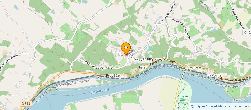 localisation de l'entreprise PROMOUVOIR L'ANIMATION CULTURELLE ET SOCIALE EN OCCITANIE  BOUDOU