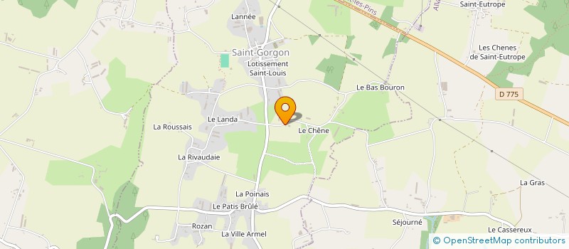 localisation de l'entreprise PROMOUVOIR L HYDROLOGIE REGENERATIVE L AGROECOLOGIE LA CULTURE ET L EQUITE DU VIVANT (PHACE)  SAINT-GORGON