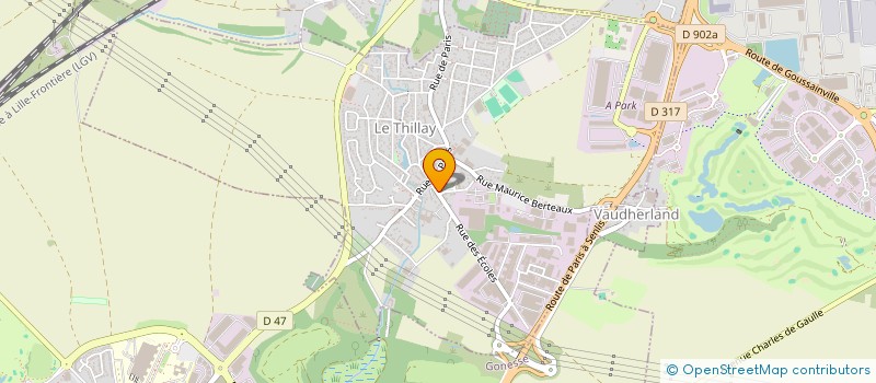 localisation de l'entreprise PROMOUVOIR LES ACTIVITES DE L'ECOLE DE DANSE DU THILLAY  LE THILLAY