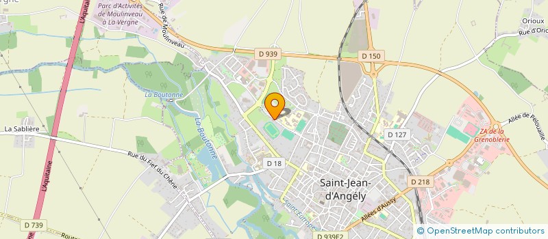 localisation de l'entreprise PROMOVALE EN VAL DE SAINTONGE  SAINT-JEAN-D'ANGELY