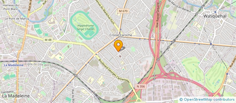 localisation de l'entreprise PROMOVENTE à MARCQ-EN-BARŒUL