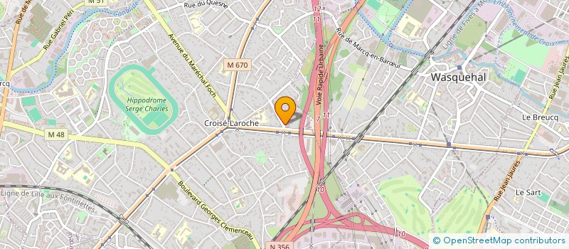localisation de l'entreprise PROMOZONE à MARCQ-EN-BARŒUL
