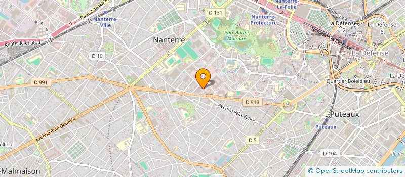 localisation de l'entreprise PROMPT à NANTERRE