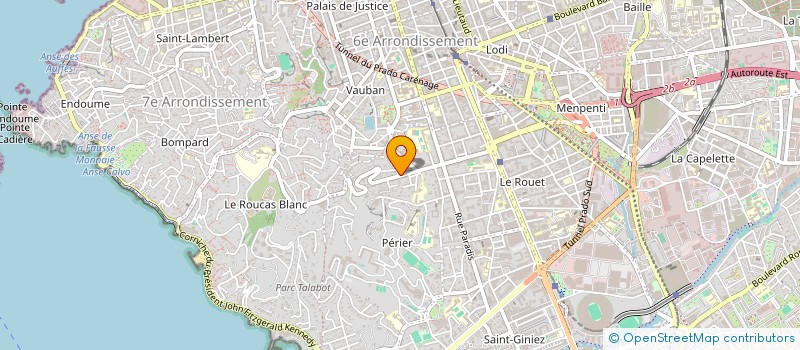 localisation de l'entreprise PROMPT CLUB  MARSEILLE