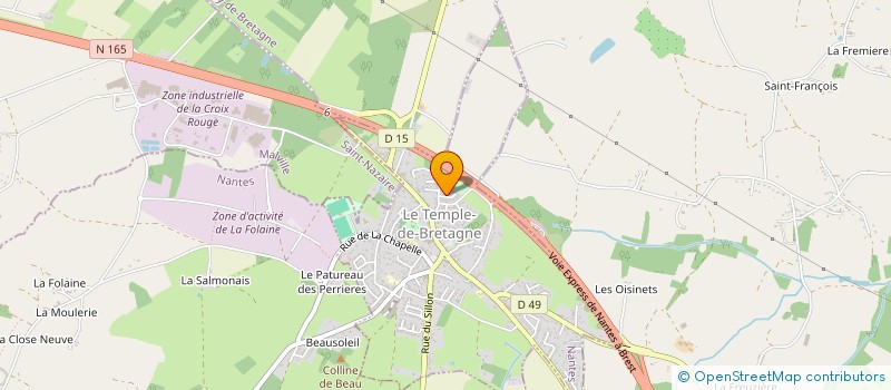 localisation de l'entreprise PROMUR 44  LE TEMPLE-DE-BRETAGNE