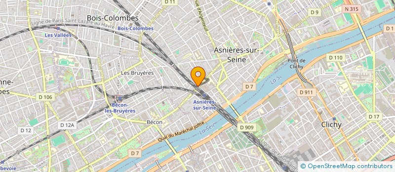 localisation de l'entreprise PROMUSICA ASSOCIATION ARTISTIQUE  ASNIERES-SUR-SEINE