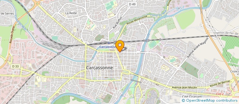 localisation de l'entreprise PROMUTEX LANGUEDOC ROUSSILLON à CARCASSONNE