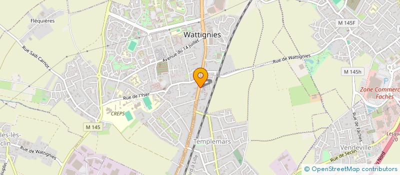 localisation de l'entreprise PRONAL à WATTIGNIES