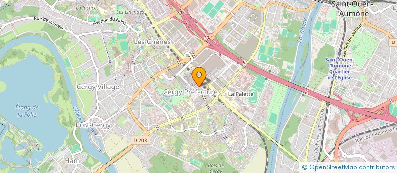 localisation de l'entreprise PRONEGOCE  CERGY