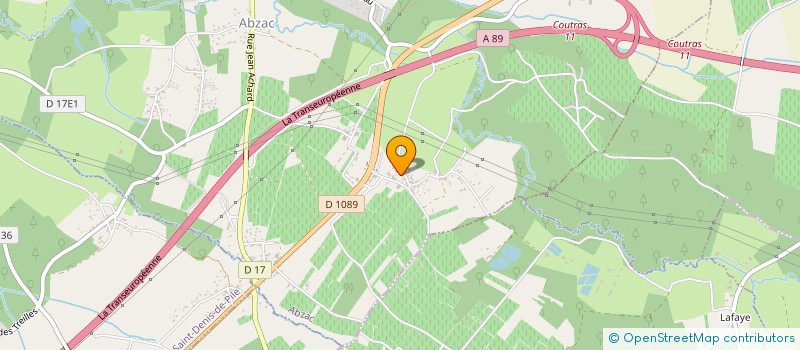 localisation de l'entreprise PRONET à ABZAC