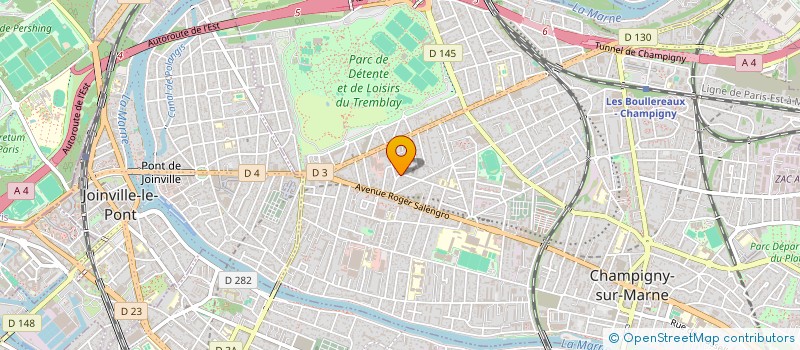localisation de l'entreprise PRONET à CHAMPIGNY-SUR-MARNE