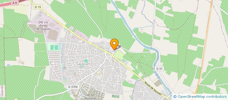 localisation de l'entreprise PRONET à SAUVIAN