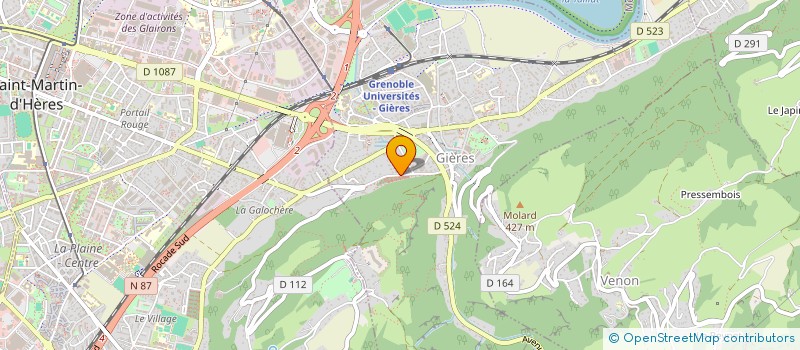 localisation de l'entreprise PRONET INDUSTRIE  GIERES