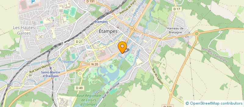 localisation de l'entreprise PRONET NETTOYAGE à ETAMPES