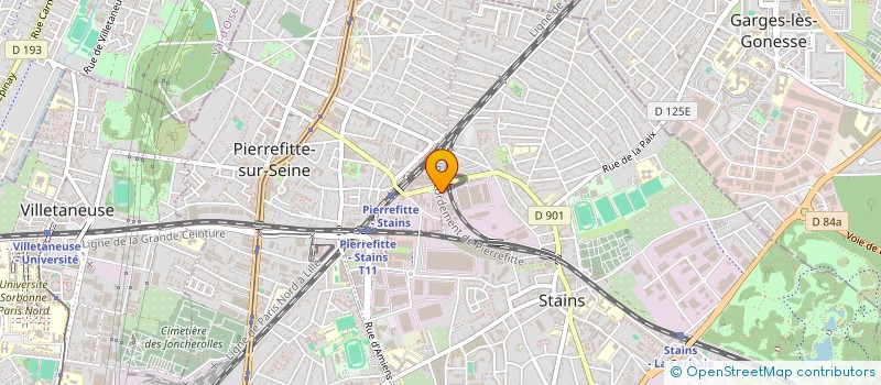 localisation de l'entreprise PRONET SERVICE à PIERREFITTE-SUR-SEINE