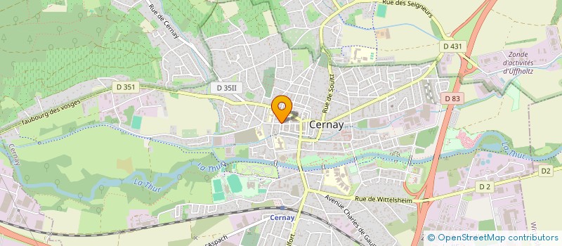 localisation de l'entreprise PRONET SERVICES  CERNAY