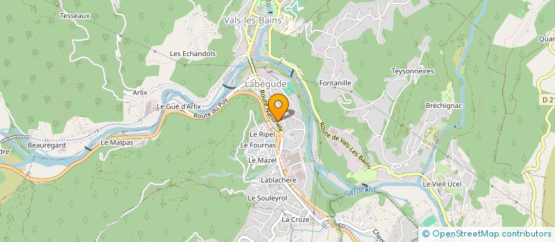 localisation de l'entreprise PRONIER V ET FUENTES A à LABEGUDE
