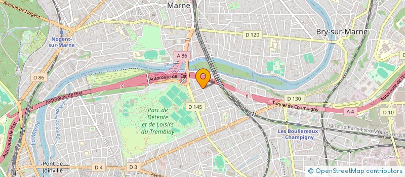 localisation de l'entreprise PRONOCIV à CHAMPIGNY-SUR-MARNE