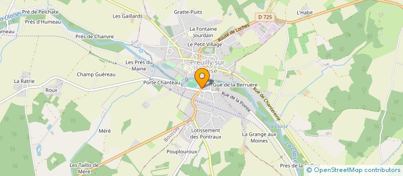 localisation de l'entreprise PRONOT  PREUILLY-SUR-CLAISE