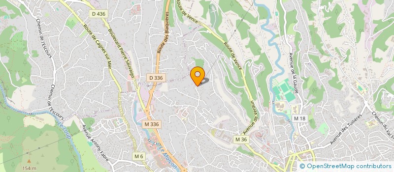 localisation de l'entreprise PRONTO CANTINE à CAGNES-SUR-MER