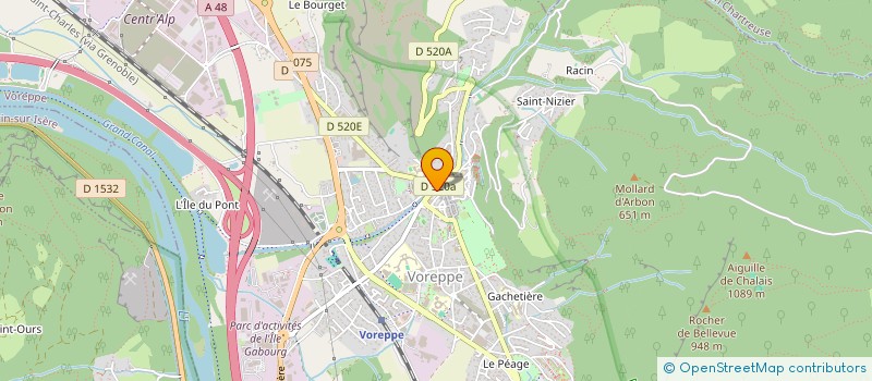 localisation de l'entreprise PRONTO PIZZA  VOREPPE