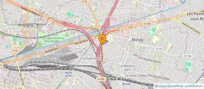localisation de l'entreprise PRONTO PIZZA à BONDY