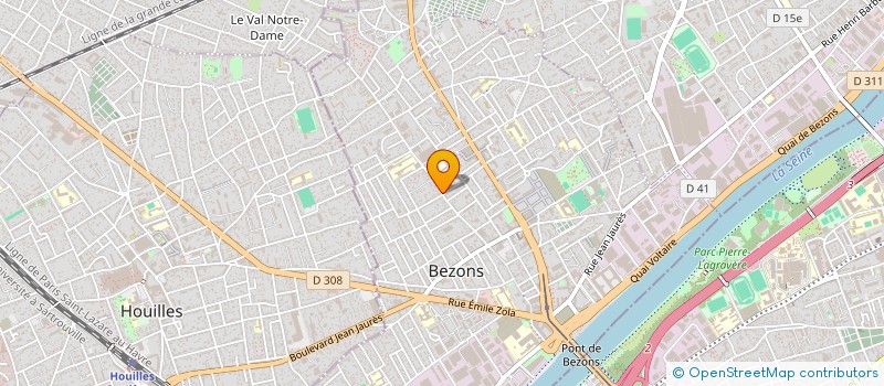 localisation de l'entreprise PRONTO PIZZA  BEZONS