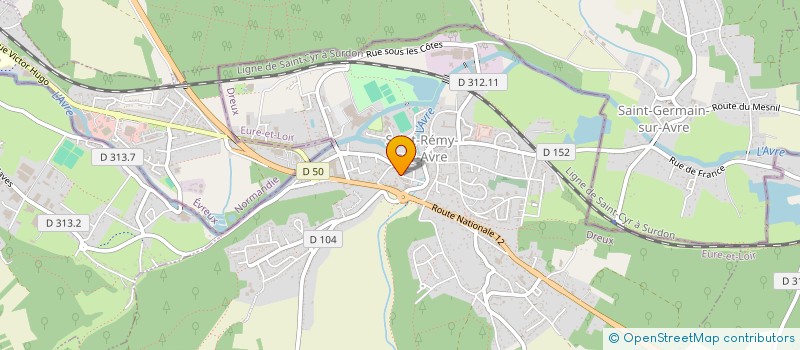 localisation de l'entreprise PRONTO PIZZA à SAINT-REMY-SUR-AVRE
