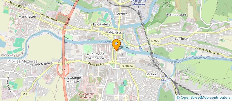 localisation de l'entreprise PRONTO PIZZA  CHARLEVILLE-MEZIERES