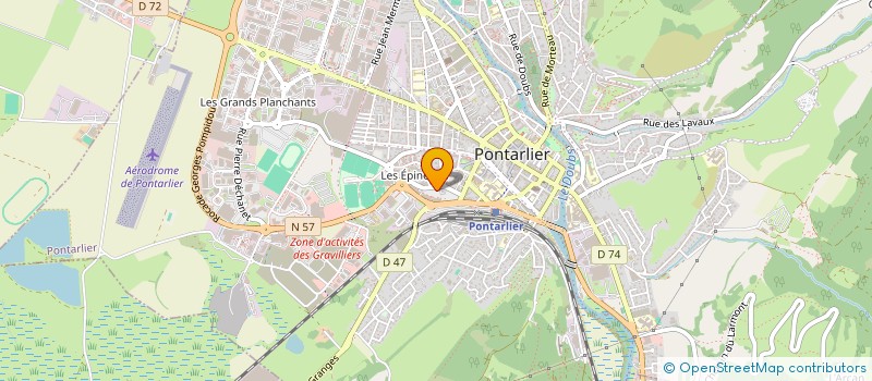 localisation de l'entreprise PRONTO PIZZA DOM à PONTARLIER