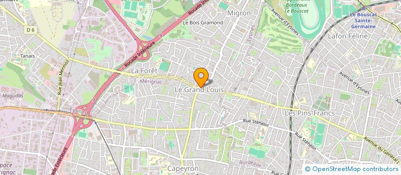 localisation de l'entreprise PRONTO PIZZA DU GRAND LOUIS  EYSINES