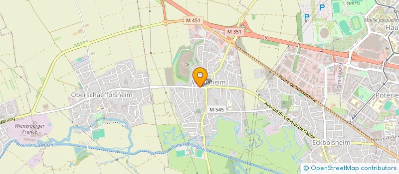 localisation de l'entreprise PRONTO SERVICES AUX PROFESSIONNELS à WOLFISHEIM