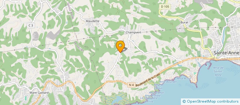 localisation de l'entreprise PRONTOPIZZA à SAINTE-ANNE