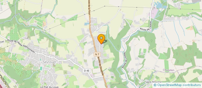 localisation de l'entreprise PRONY  CHUZELLES