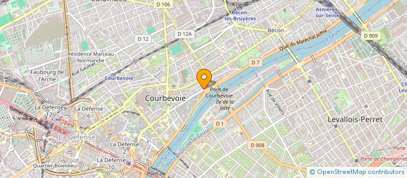 localisation de l'entreprise PRONY FORMATION  COURBEVOIE