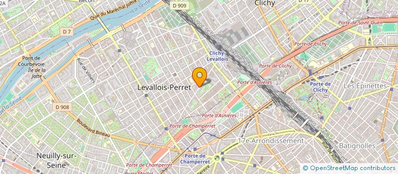 localisation de l'entreprise PRONY IMMOBILIER à LEVALLOIS-PERRET