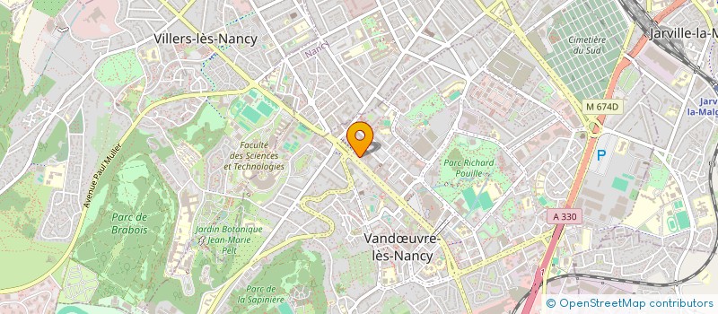 localisation de l'entreprise PROOF RECORD  VANDUVRE-LES-NANCY