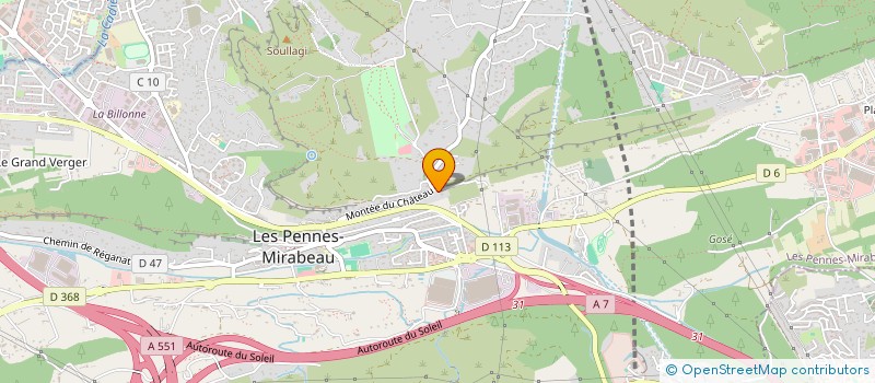 localisation de l'entreprise PROOV  LES PENNES-MIRABEAU