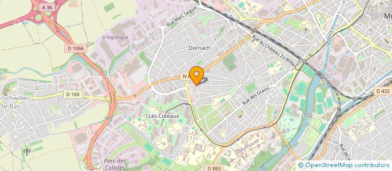 localisation de l'entreprise PROP'AUTOS  MULHOUSE